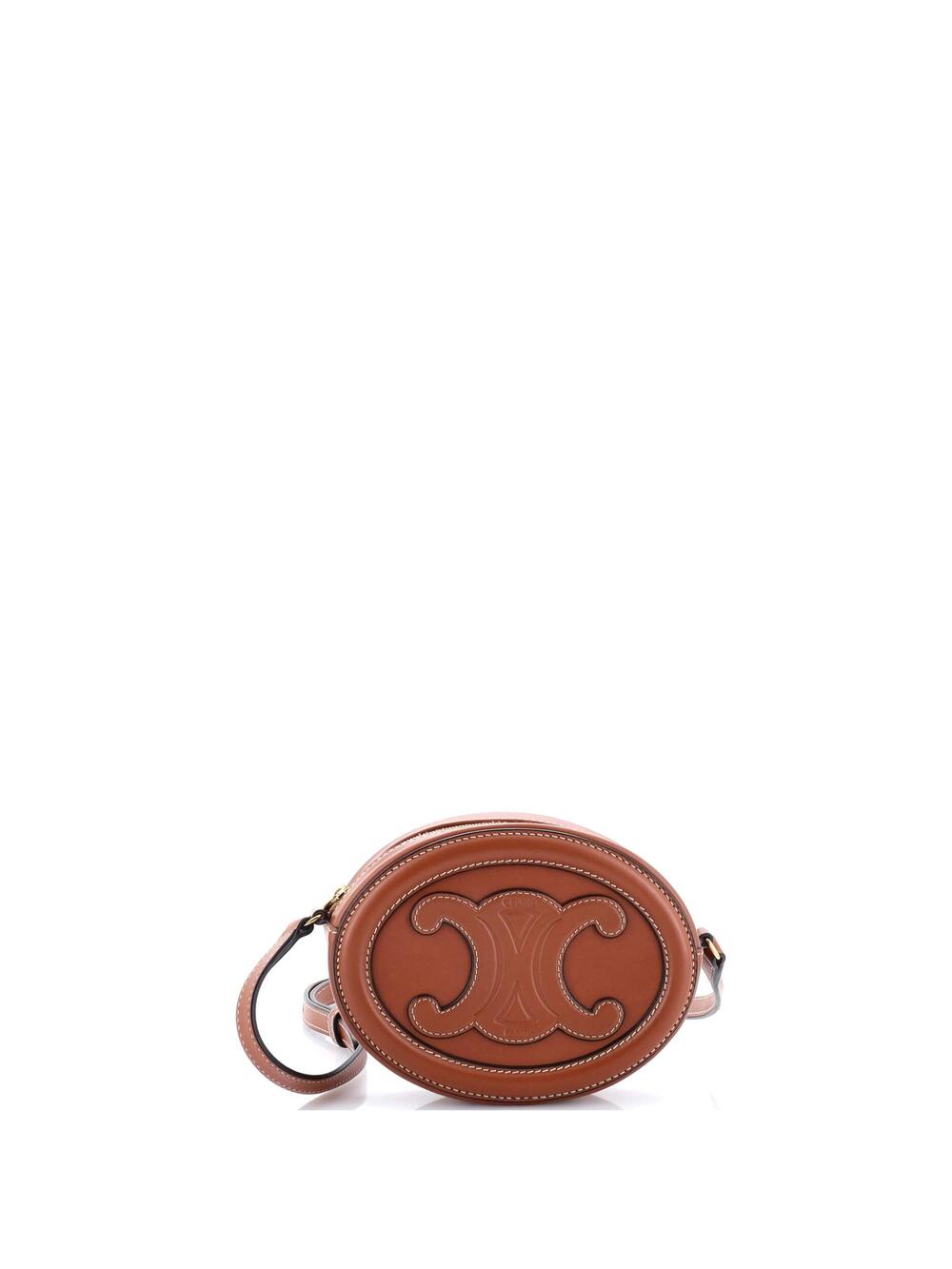 Celine Triomphe Oval Crossbody Bag #257236C11B